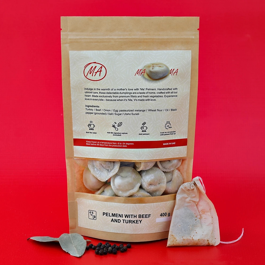 Pelmeni with beef and turkey 400 g