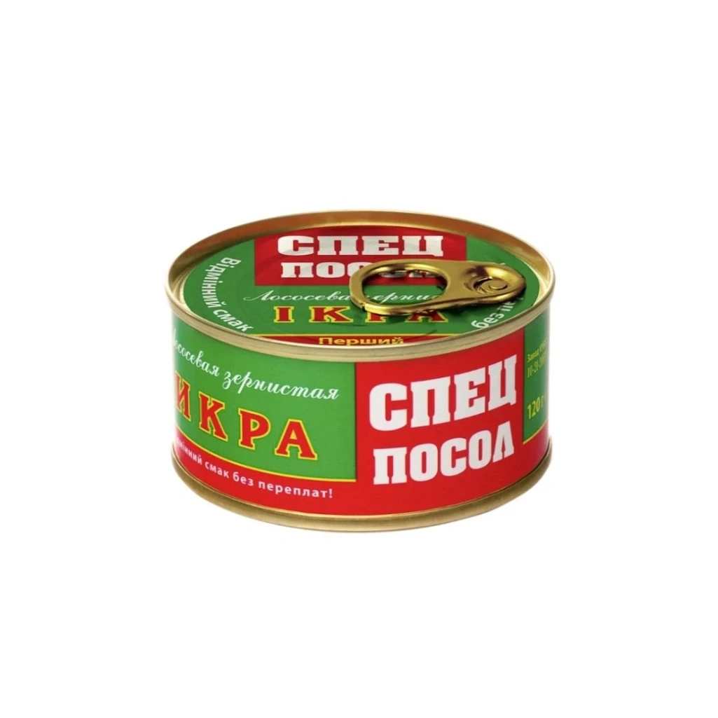 Salmon caviar TM "Specposol" easy open tin 80 g