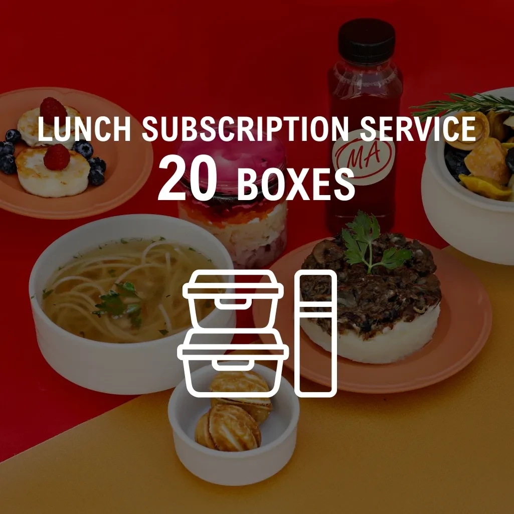 Lunch subscription service / 20 boxes