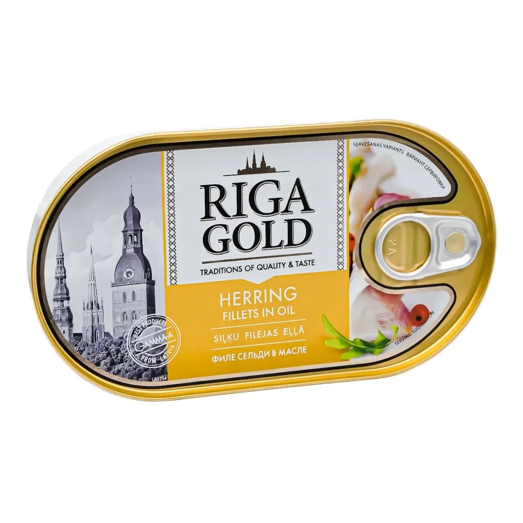 RIGA GOLD HERRING FILLET IN OIL 190GM