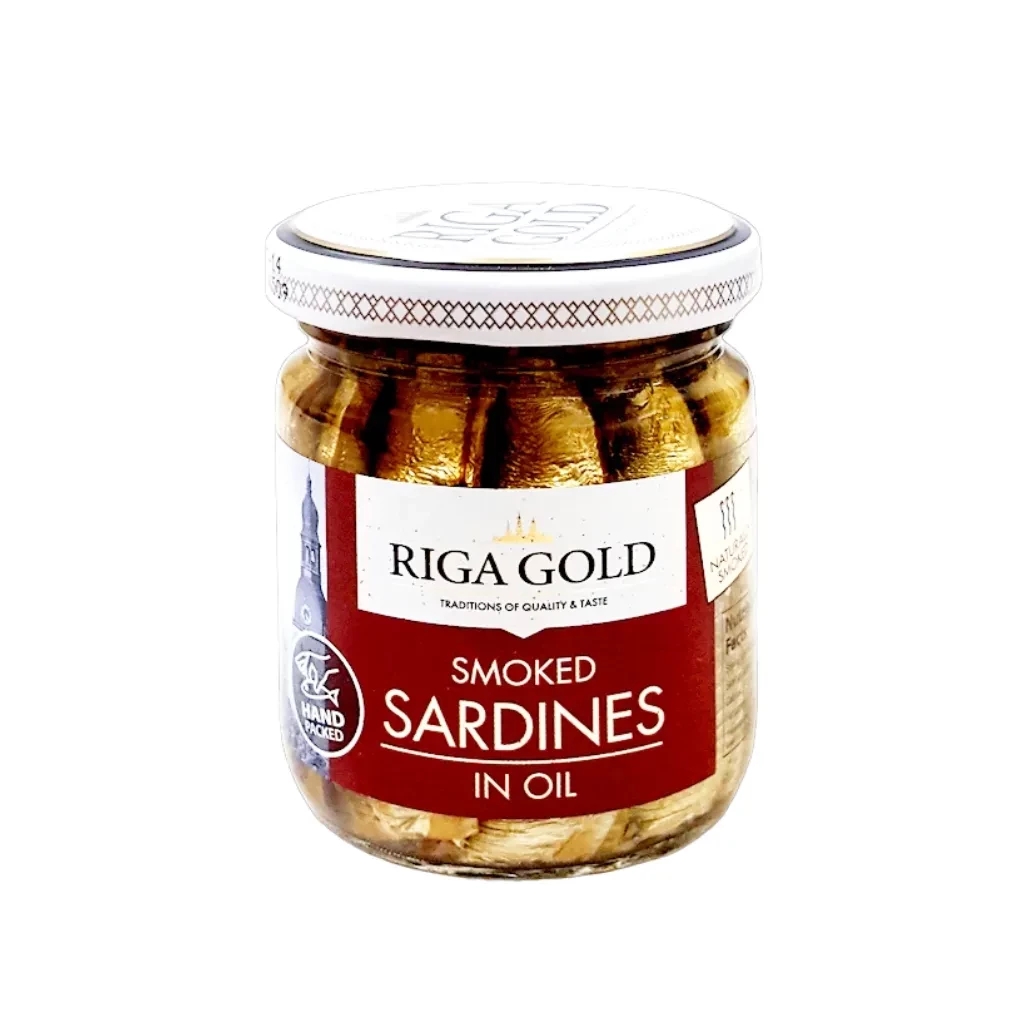 RIGA GOLD SMOKED SARDINES IN OIL 100GM