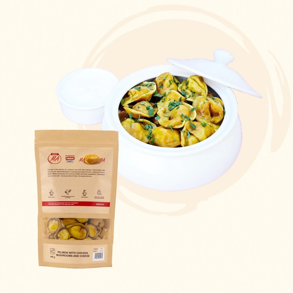 Pelmeni with chicken, mushrooms and cheese 800 g