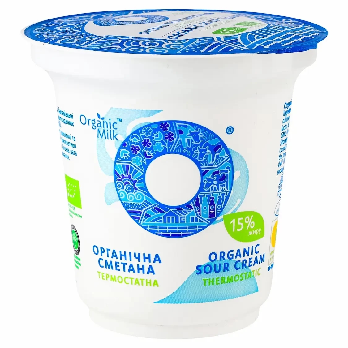 Organic sour cream 15%