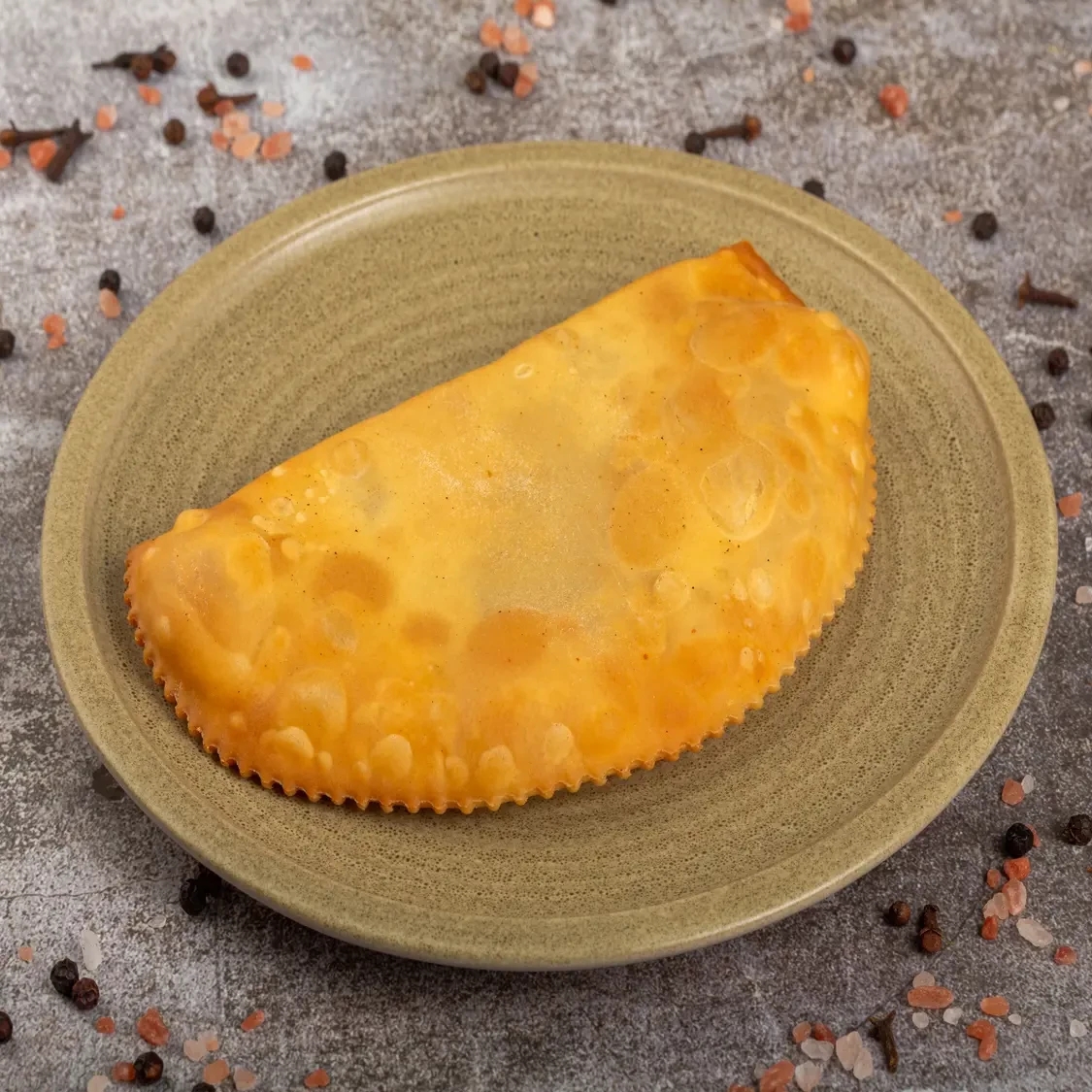 Cheburek with mozzarella