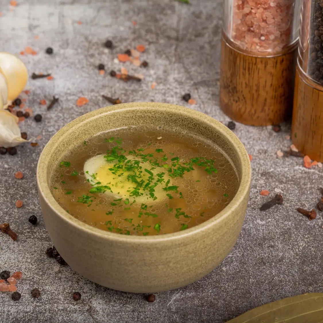 Chicken soup with noodles